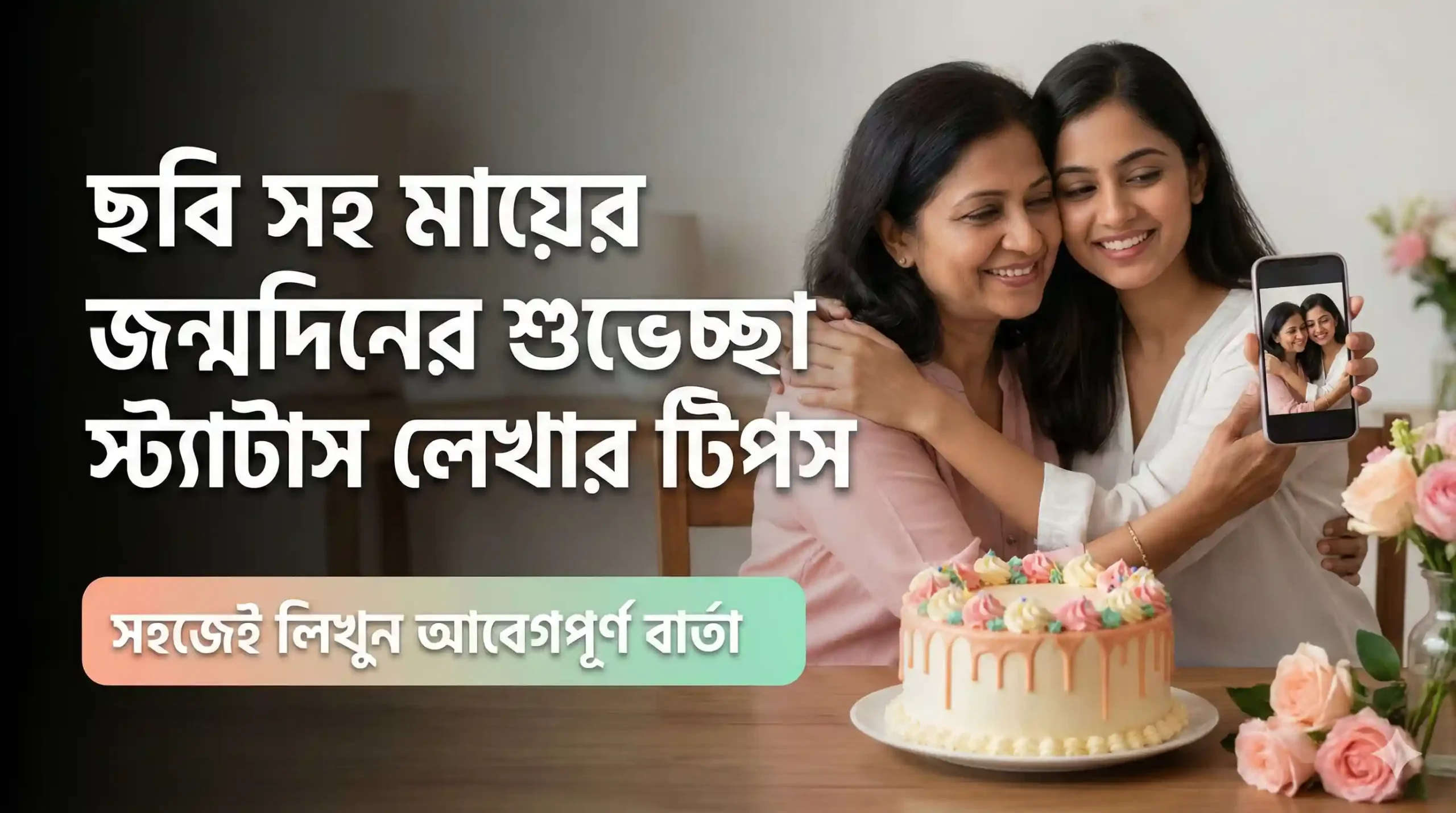 ছবি সহ মায়ের জন্মদিনের শুভেচ্ছা স্ট্যাটাস লেখার টিপস
