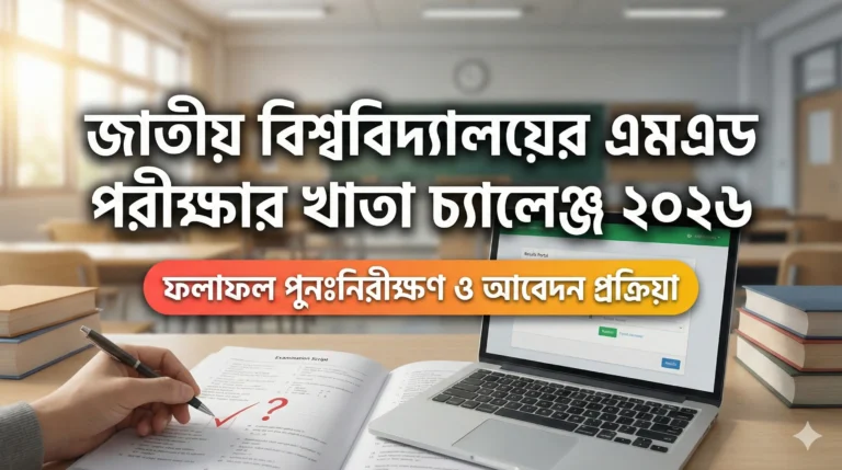 জাতীয় বিশ্ববিদ্যালয়ের এমএড পরীক্ষার খাতা চ্যালেঞ্জ ২০২৬