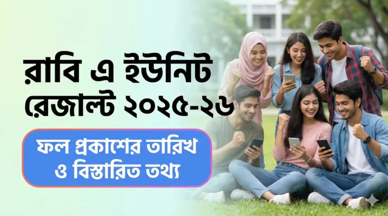 রাবি এ ইউনিট রেজাল্ট ২০২৫-২৬ ফল প্রকাশের তারিখ