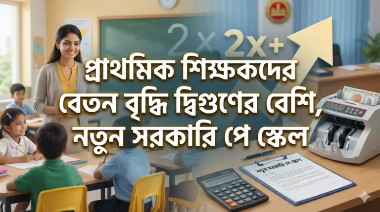 প্রাথমিক শিক্ষকদের বেতন বৃদ্ধি দ্বিগুণের বেশি