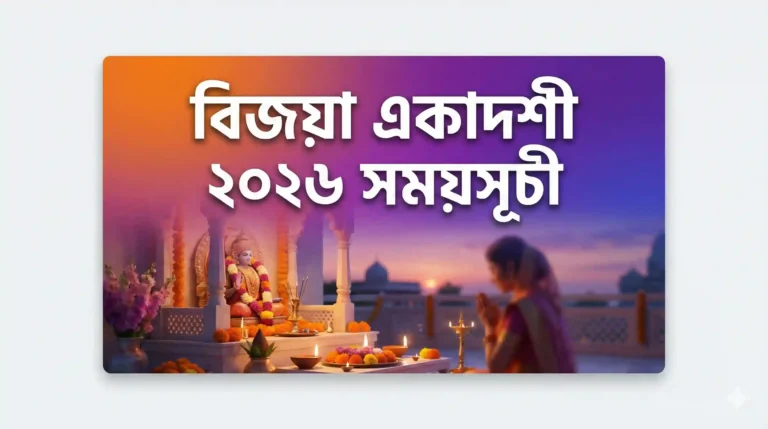 বিজয়া একাদশী ২০২৬ সময়সূচী