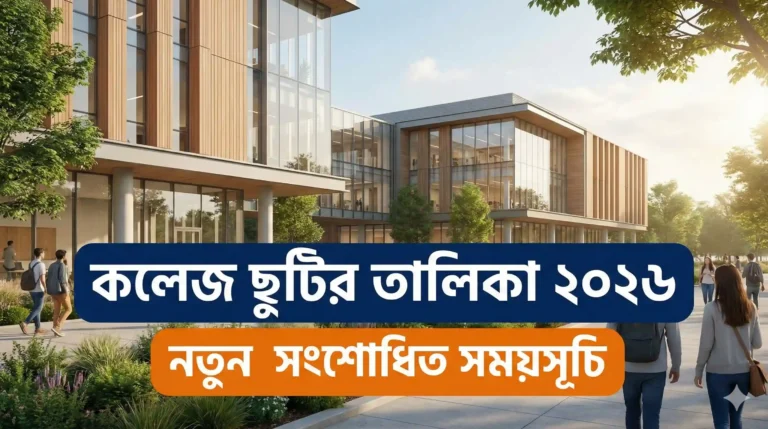 কলেজ ছুটির তালিকা ২০২৬ নতুন সংশোধিত সময়সূচি