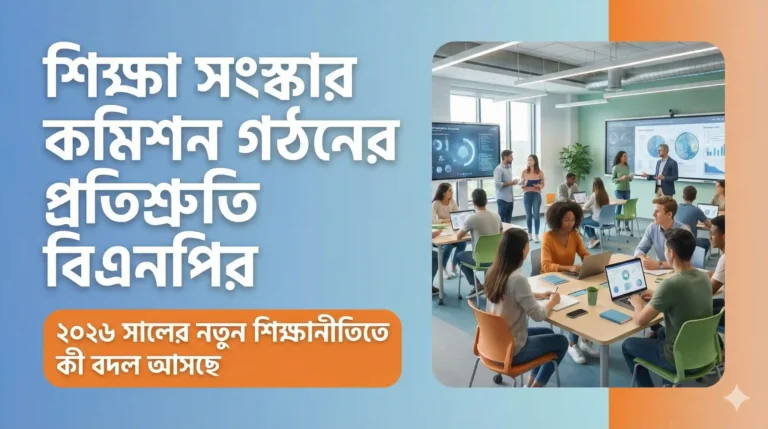 শিক্ষা সংস্কার কমিশন গঠনের প্রতিশ্রুতি বিএনপির, ২০২৬ সালের নতুন শিক্ষানীতিতে কী বদল আসছে