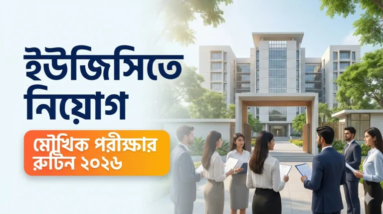 ইউজিসিতে নিয়োগ মৌখিক পরীক্ষার রুটিন ২০২৬: তারিখ, স্থান ও প্রবেশপত্র নির্দেশনা