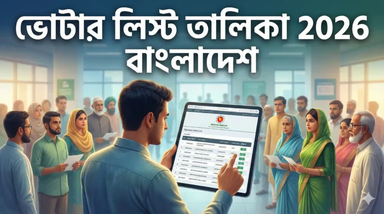 ভোটার লিস্ট তালিকা 2026 বাংলাদেশ: অনলাইনে Voter List Download 2026 PDF