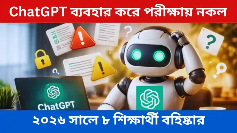 ChatGPT ব্যবহার করে পরীক্ষায় নকল: ২০২৬ সালে ৮ শিক্ষার্থী বহিষ্কার, প্রশাসনের কড়া পদক্ষেপ