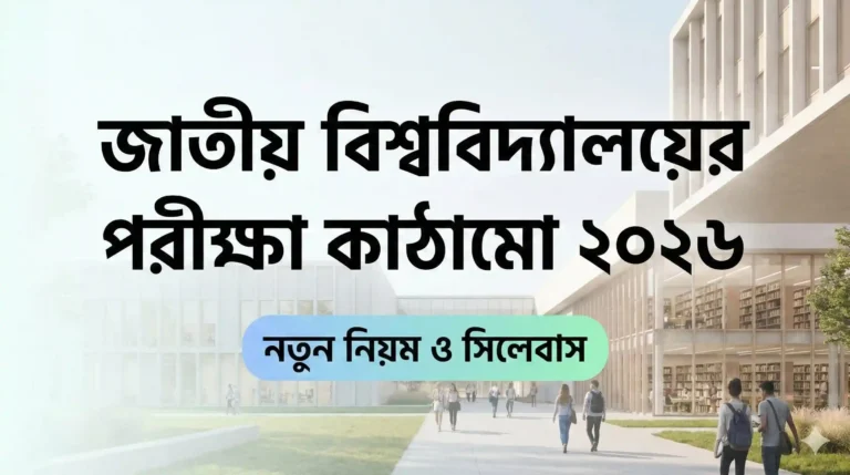 জাতীয় বিশ্ববিদ্যালয়ের পরীক্ষা কাঠামো ২০২৬: নতুন নিয়মে কী বদলাল শিক্ষার্থীদের জন্য